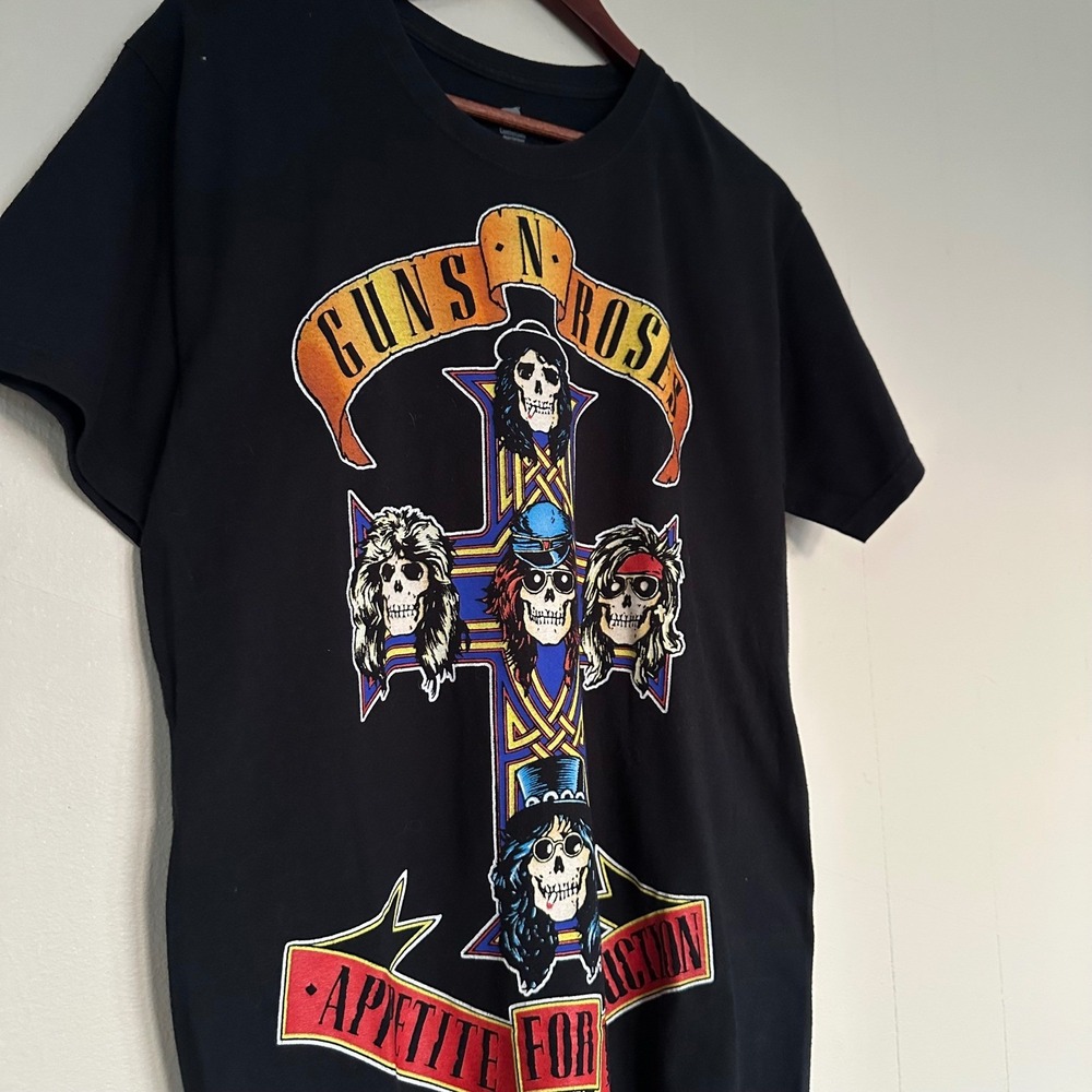 2000s Guns N Roses Band T-Shirt Size M Black Band Tee